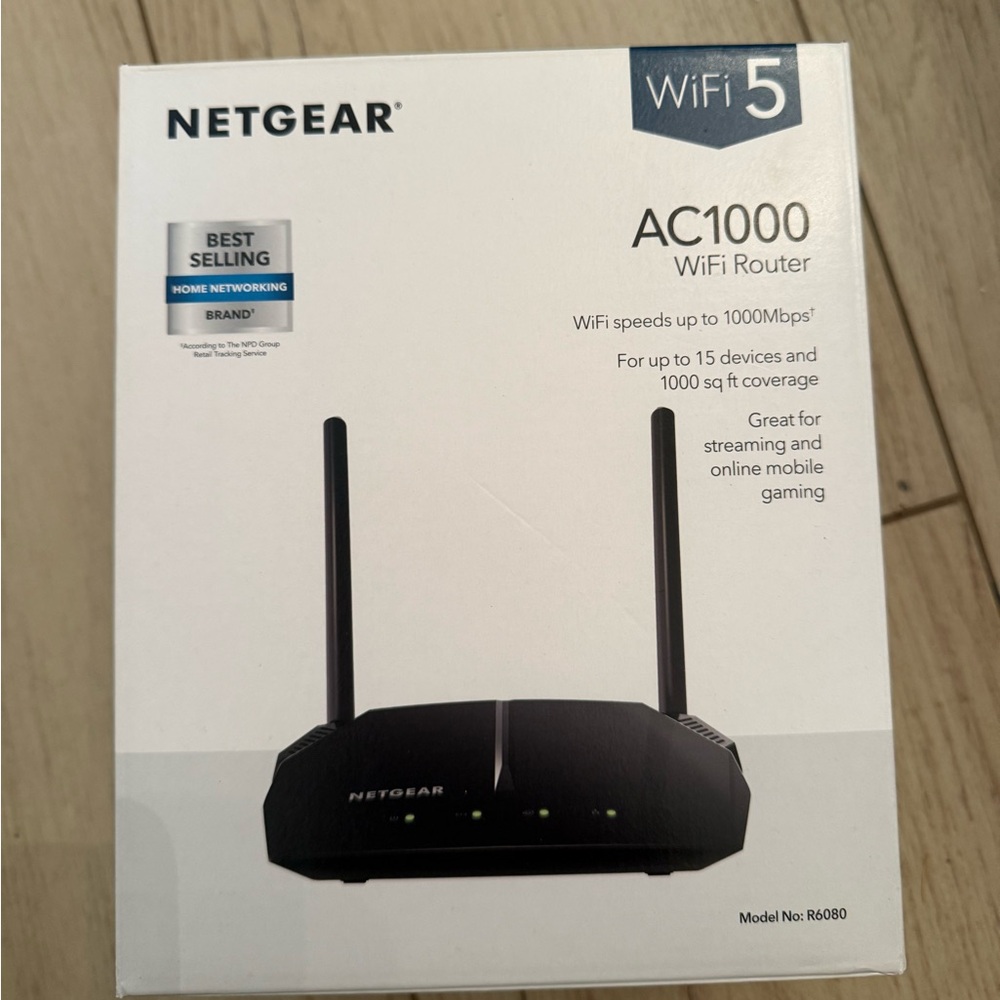 NETGEAR AC1000 WiFi 5 Router - Black